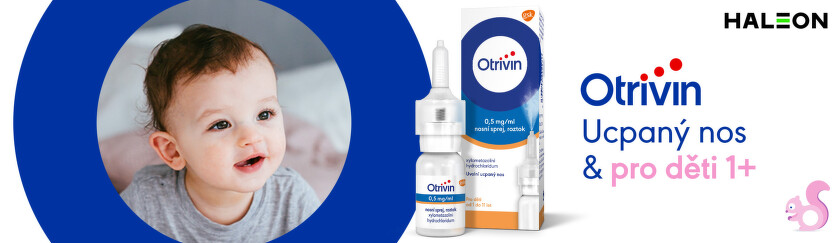Otrivin 0,5mg/ml nosní sprej pro děti při léčbě ucpaného nosu