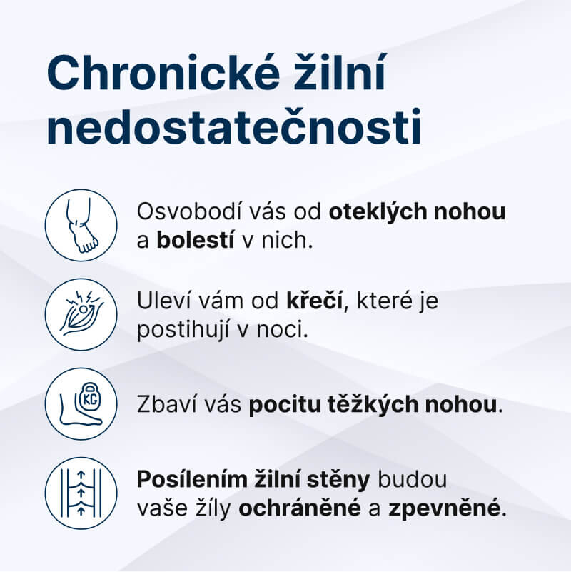 Účinky Diozenu, Chronické žilní nedostatečnosti