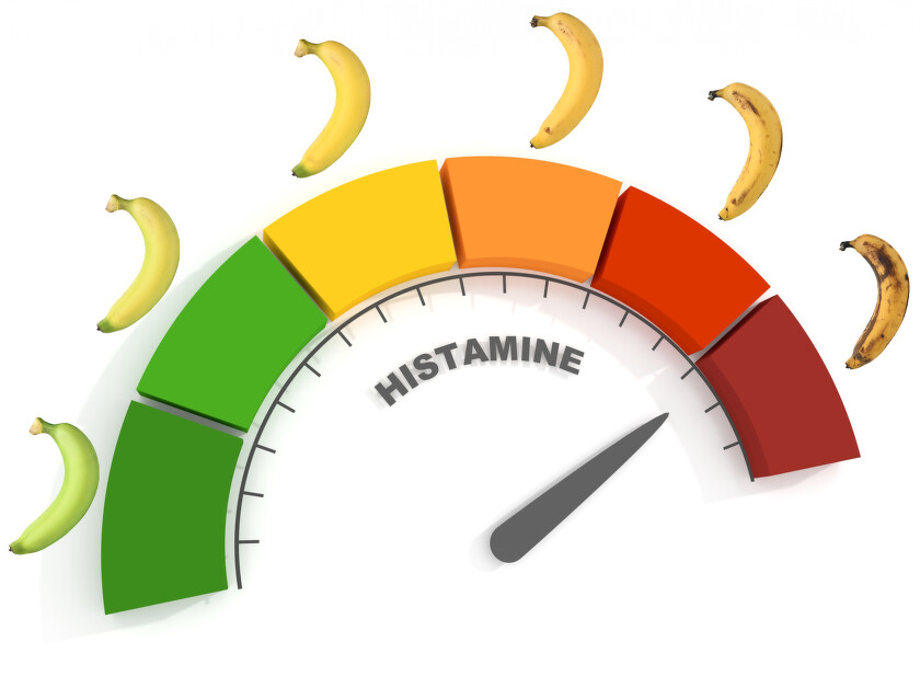 zvyšující se množství histaminu při skladování