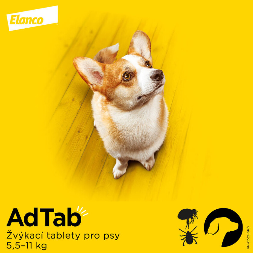 AdTab 225mg žvýkací tablety pro psy 5.5-11kg
