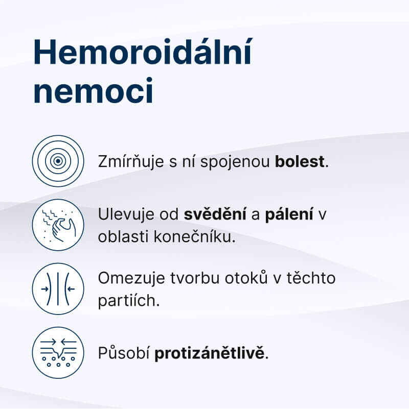 Účinky Diozenu, Hemoroidální nemoci