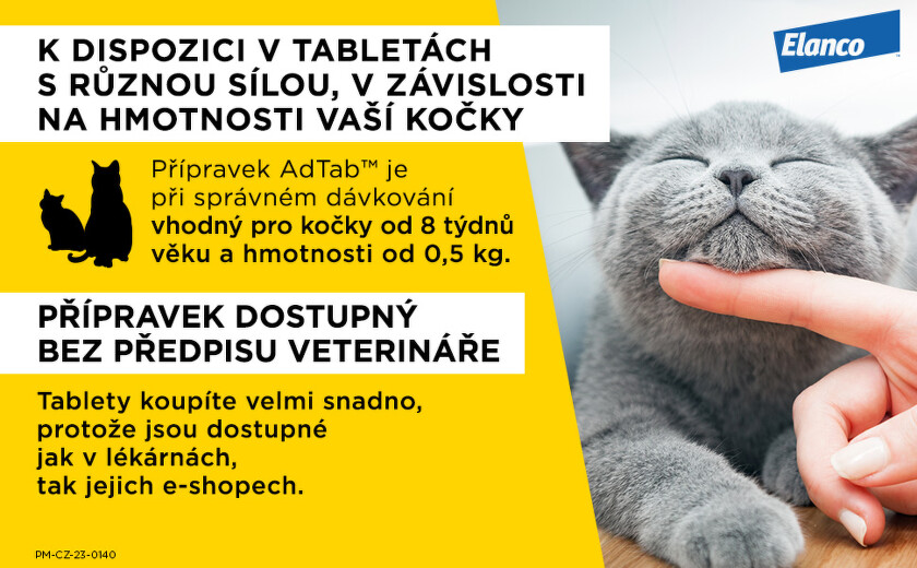 AdTab 48mg žvýkací tablety pro kočky (6)