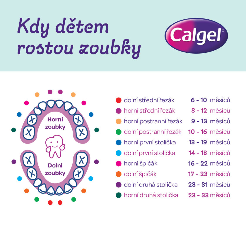 Calgel Kdy dětem rostou zoubky