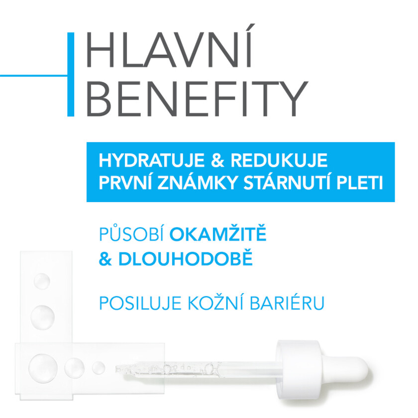 Hlavní benefity Bioderma Hydrabio Hyalu+ sérum