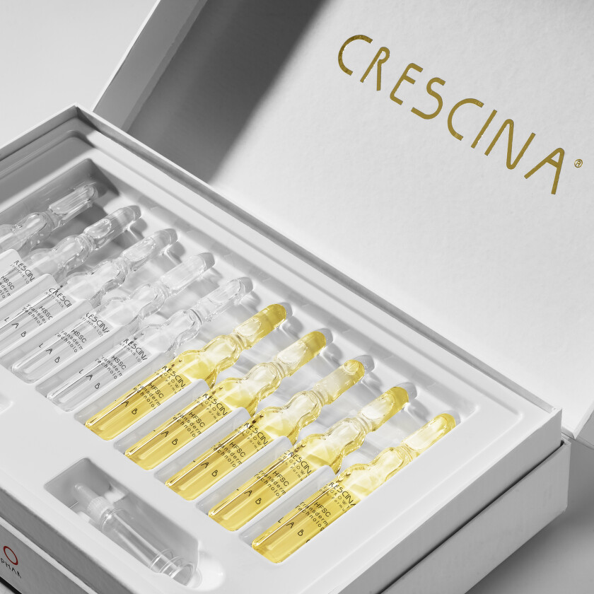 Crescina_Prémiová dermokosmetika pro podporu růstu vlasů a proti jejich vypadávání s patentovanou švýcarskou technologií a prokázanou účinností u 100 % testovaných. 