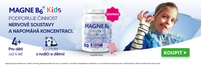 Doplněk stravy MAGNE B6 Kids 30 žvýkacích tablet