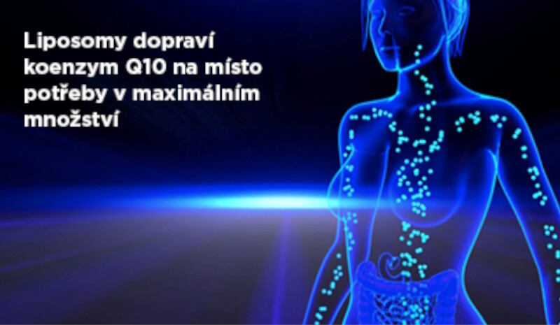 GS Koenzym Lipo Q10 Liposomy dopraví koenzym Q10 na místo potřeby v maximálním množství