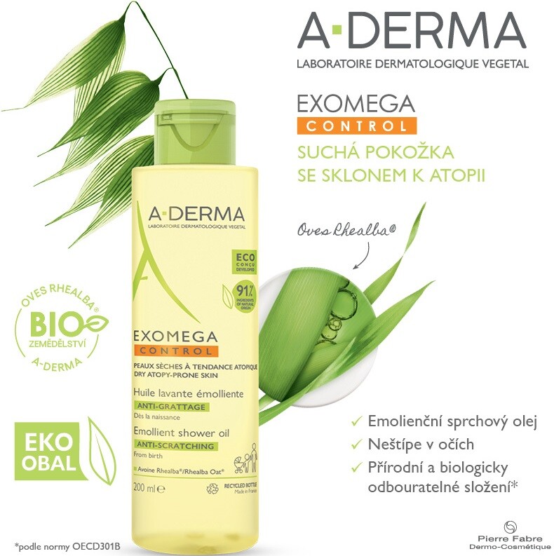 A-Derma Exomega Control olej