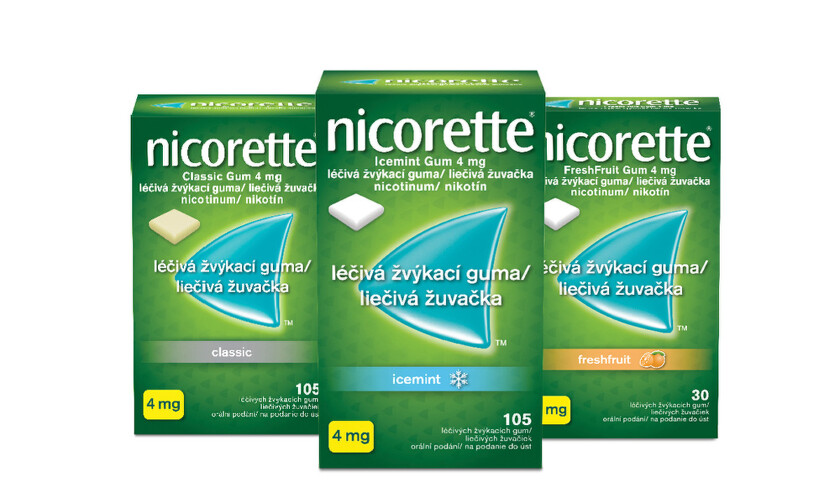 Nicorette žvýkačky