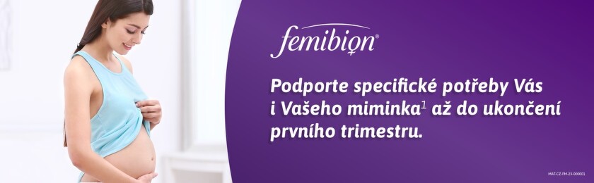 Femibion - těhotenský vitamín č. 1 od plánování těhotenství po kojení v České republice?.