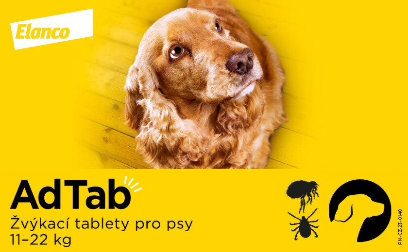 AdTab 450mg žvýkací tablety pro psy benu