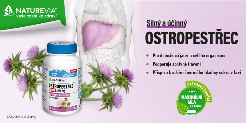 NatureVia Ostropestřec forte