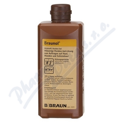 BRAUNOL 75MG/G kožní podání roztok 1X500ML