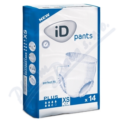 KALHOTKY ABSORPČNÍ ID PANTS X-SMALL - PLUS BOKY 50-70CM,PRODYŠNÉ,1350ML,14KS