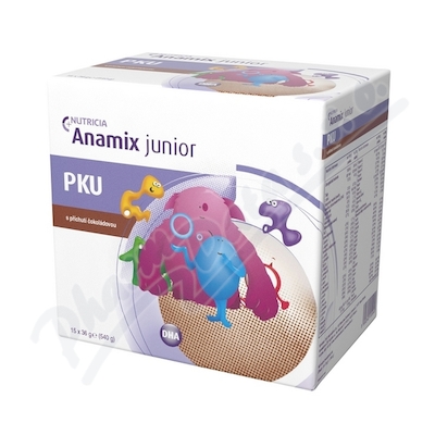 PKU ANAMIX JUNIOR S PŘÍCHUTÍ ČOKOLÁDOVOU perorální prášek 15X36G