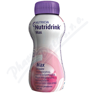 NUTRIDRINK MAX S PŘÍCHUTÍ JAHODOVOU perorální SOL 4X300ML