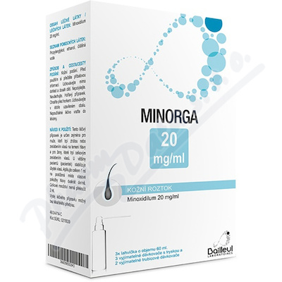 MINORGA 20MG/ML kožní podání SOL 3X60ML