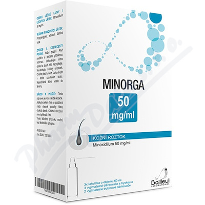 MINORGA 50MG/ML kožní podání SOL 3X60ML