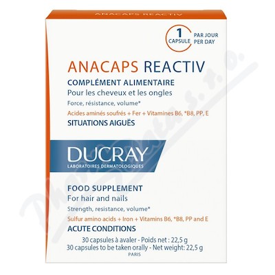 DUCRAY Anacaps Reactiv-reakční vypad.vlasů cps.30