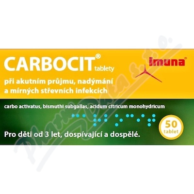 CARBOCIT 320MG/25MG/3MG neobalené tablety 50