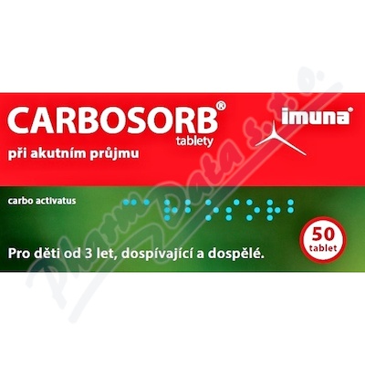 CARBOSORB 320MG neobalené tablety 50