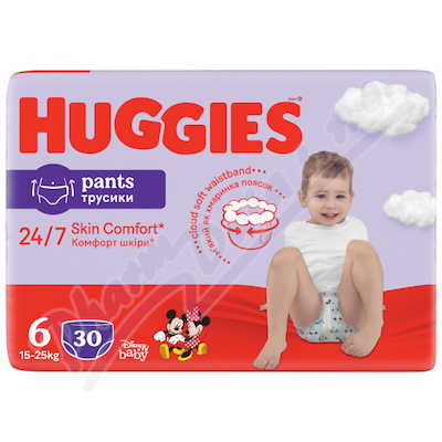 HUGGIES Pants Jumbo 6 15-25kg 30ks + dárek Pouzdro na vlhčené obrousky Huggies zdarma