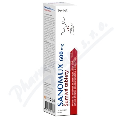 SANOMUX 600MG šumivá tableta 20