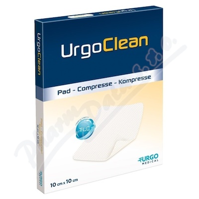 URGOCLEAN PAD, KRYTÍ ABSORPČNÍ S LIPIDOKOLOIDNÍ ČÁSTÍ 10CMX10CM,MIKROADHERENTNÍ,VLÁKNA S VYSOCE ABSO