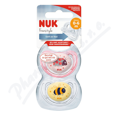 NUK Dudlík Freestyle SI V1(0-6m) BOX 2ks 730044