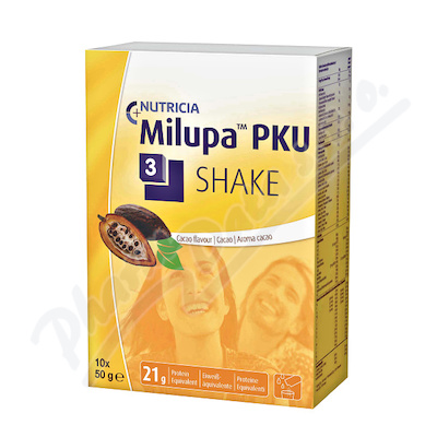 MILUPA PKU 3 SHAKE KAKAO perorální prášek pro přípravu roztoku 10X50G 