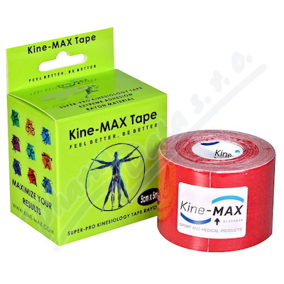 KineMAX SuperPro Ray. kinesiology tape červ.5cmx5m