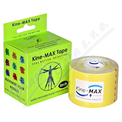KineMAX SuperPro Ray. kinesiology tape žlut.5cmx5m