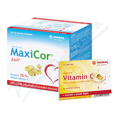 MaxiCor basic tob. 90 + vitamin C ZDARMA