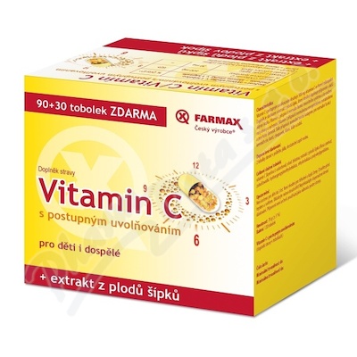 Farmax Vitamin C postupným uvolňováním 90+30 tobolek 