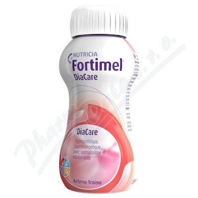 FORTIMEL DIACARE S PŘÍCHUTÍ JAHODOVOU perorální roztok 4X200ML - II. jakost