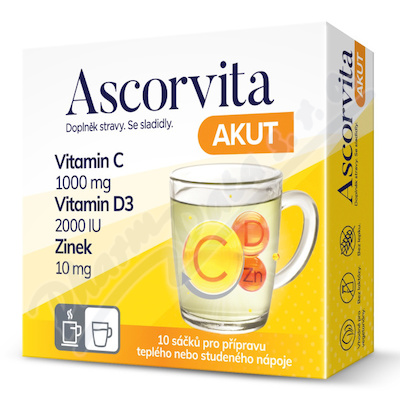 Ascorvita AKUT nápoj 10x3g - skladem | BENU.cz
