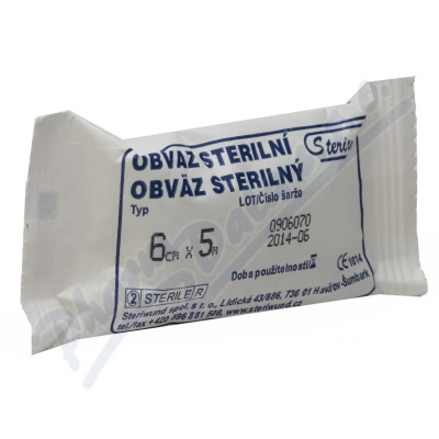 OBINADLO HYDROFILNÍ STERILNÍ 6CMX5M,1KS